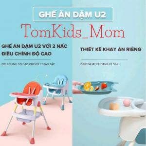 Ghế ăn dặm cho bé U2 babyhop thiết kế chân điều chỉnh độ cao