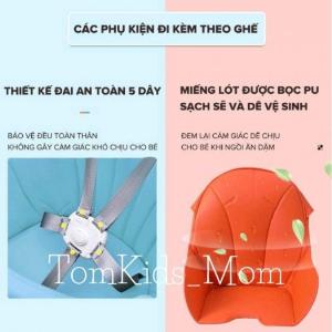 Ghế ăn dặm cho bé U2 babyhop thiết kế chân điều chỉnh độ cao
