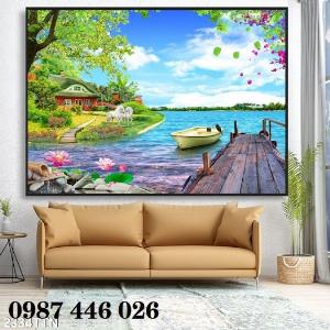 Tranh gạch men thác nước HP790