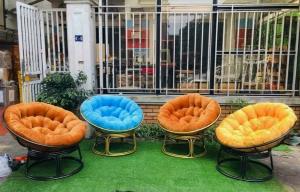 Ghế sắt papasan thư giãn