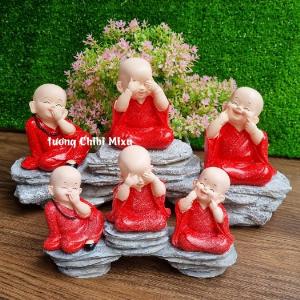 Bộ 03 chú tiểu Tam Không size 10cm / 7cm