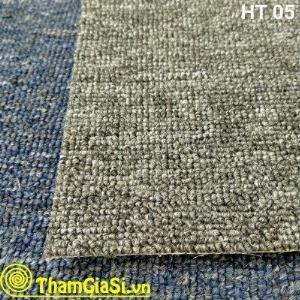 Thảm lót sàn cuộn Indo HT 05 màu Đen Xám (Giá sỉ cho CLB Bida, GYM, Yoga)
