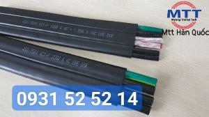 Cáp dẹt cầu trục 16sqx4c+1.5sqx10c dae duk hàn quốc