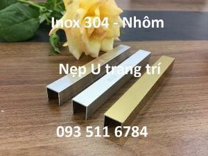 Nẹp U trang trí - Nẹp V góc nhôm - Nẹp T Inox nối sàn - Nẹp LA Inox