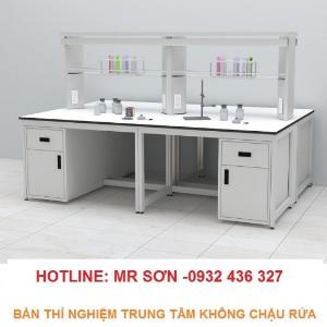 Bàn thí nghiệm trung tâm không chậu rửa