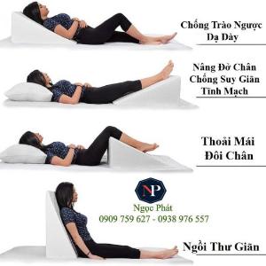 Gối Chống Suy Giãn Tĩnh Mạch Cải Hiện Tuần Hoàn Máu - Hổ Trợ Thai Kì