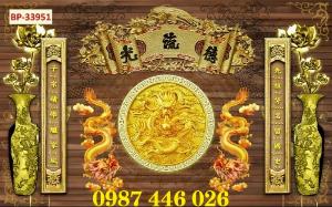 Tranh gạch men ốp tường ban thờ Hp080