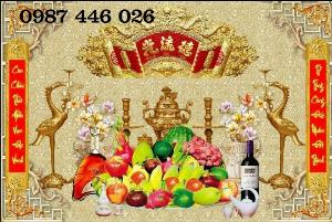 Tranh gạch men ốp tường ban thờ Hp080