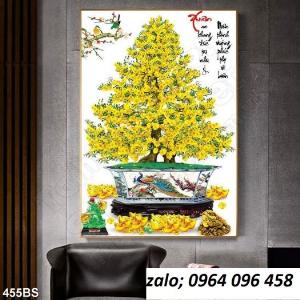 Tranh 5d cây mai - gạch tranh cây mai 5d - HD33