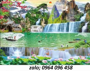 Tranh gạch 3d ốp tường ngoài trời - BN87