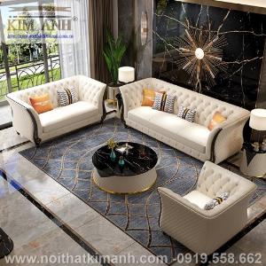 Sofa da công nghiệp cho phòng khách, chung cư tại Biên Hòa, Đồng Nai