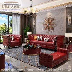Sofa da công nghiệp cho phòng khách, chung cư tại Biên Hòa, Đồng Nai