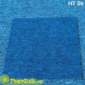 Thảm lót sàn cuộn Indo HT 06 màu Xanh Đậm (Giá sỉ cho CLB Bida, GYM, Yoga)