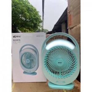 Quạt Sạc Tích Điện Có Đèn Led Sáng Tiết Kiệm Điện 0366