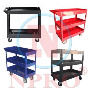 Xe đẩy 3 ngăn có 1 ngăn khóa