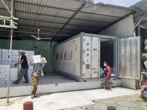 Thùng Container lạnh 20feet chứa thực phẩm đông lạnh