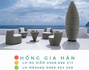 Sofa mây nhựa Hồng Gia Hân SM217