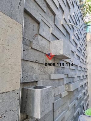 Nơi bán đá ốp tường ngoài trời kiểu 3D tại Tp.HCM