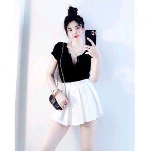 Áo Kiểu Nữ Chất Đũi Nhăn Ôm Dáng Mix quần Jean Chân Váy Đi Chơi Cực Xinh_Nhiều Màu