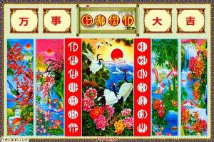 Tranh gạch 3d phòng thờ - gạch tranh 3d phòng thờ - KGD3