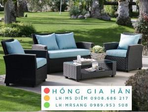 Sofa mây nhựa Hồng Gia Hân SM347
