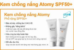 Kem chống nắng Atomy Sunscreen SPF 50+/ PA +++ Toner Trắng