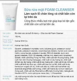 Sữa rửa mặt Atomy Foam Cleanser