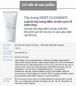 Kem tẩy trang Atomy Deep Cleanser
