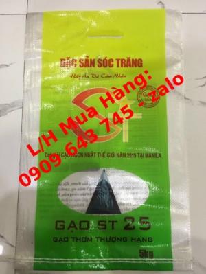 Bao đựng gạo,bao đựng gạo ST 25 có in