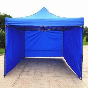 Nhà bạt kích thước 3m x 3m ( còn gọi là lều xếp di động), khung dày chắc chắn (có nhận may quây xung quanh lều)