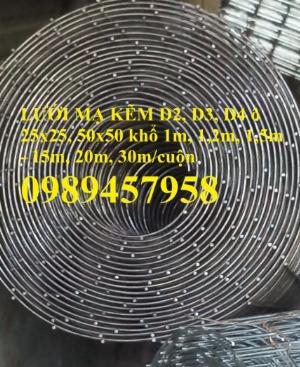 Lưới đỡ bông thủy tinh, lưới mạ kẽm dây 0,5ly, 0,7ly, 1ly, 1,2ly, 1,5ly, 2ly, 2,5ly và 3ly