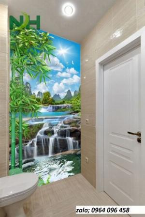 Gạch tranh 3d ốp tường phòng tắm - XNB4