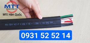 Cáp dẹt cầu trục 4sqx4c+1.5sqx10c dae duk hàn quốc