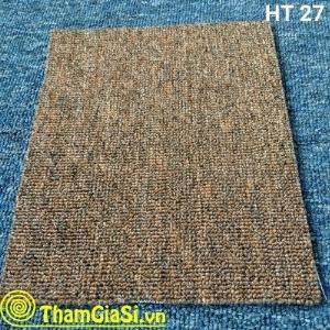 Thảm lót sàn cuộn Indo HT 27 màu Nâu Đỏ (Giá sỉ cho CLB Bida, GYM, Yoga)