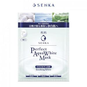 Mặt nạ Senka dưỡng trắng dịu mát da Perfect Aqua White Mask Soothing White 23g