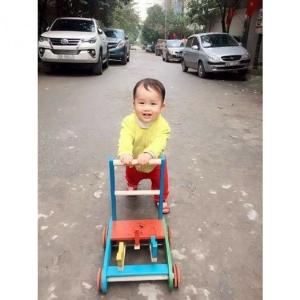 Xe Tập Đi Bằng Gỗ 3 Con Gà Cao Cấp Cho Bé Yêu