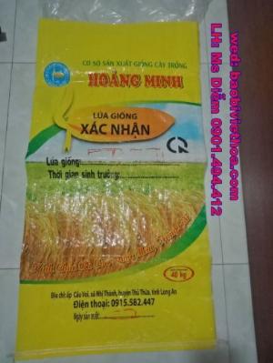 Bao đựng lúa giống 40 kg in trục đồng giá rẻ