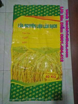 Bao đựng lúa giống 40 kg in trục đồng giá rẻ