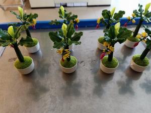 Cây chuối đất sét mini siêu đẹp, handmade Dalat