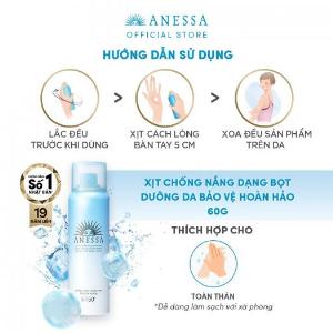 Xịt chống nắng Anessa bảo vệ hoàn hảo toàn thân dạng bọt Perfect UV Sunscreen Bubble Spray SPF 50+ PA++++