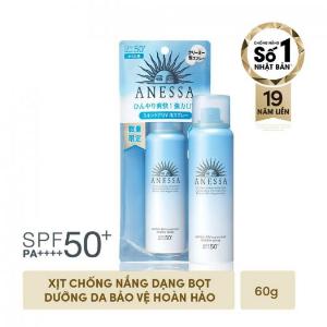 Xịt chống nắng Anessa bảo vệ hoàn hảo toàn thân dạng bọt Perfect UV Sunscreen Bubble Spray SPF 50+ PA++++