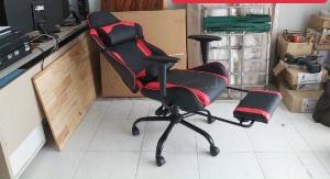 Ghế gaming, live stream cao cấp form rộng thoải mái, xoay 360, ngồi dự, ngả nằm thoải mái, có gác chân có gối
