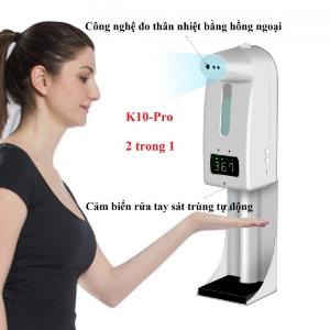 Máy đo thân nhiệt và rửa tay sát khuẩn K10 Pro