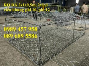 Hộp rọ đá 2x1x1, Rọ đá 2x1x1(m), 1.5x1x1(m), 2x1x0.5(m), 1x1x0.5(m)