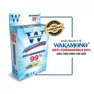 Bán Sỉ Thùng Khẩu Trang WAKAMONO ngăn & diệt virut COVID, Kháng Khuẩn Cực Tốt