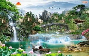 Tranh gạch men 3d ốp tường phòng khách - RVC4