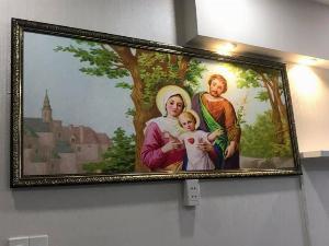 Gạch tranh ốp tường 3d thiên chúa giáo - 64XM