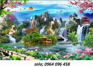 Tranh 3d - tranh gạch 3d - gạch tranh 3d ốp tường - 398CM