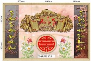 Tranh gạch 3d ốp tường phòng thờ - 569NB