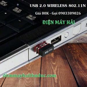 USB 2.0 Wireless Mini 802.11N giá 80K xài cho PC, Laptop đều OK